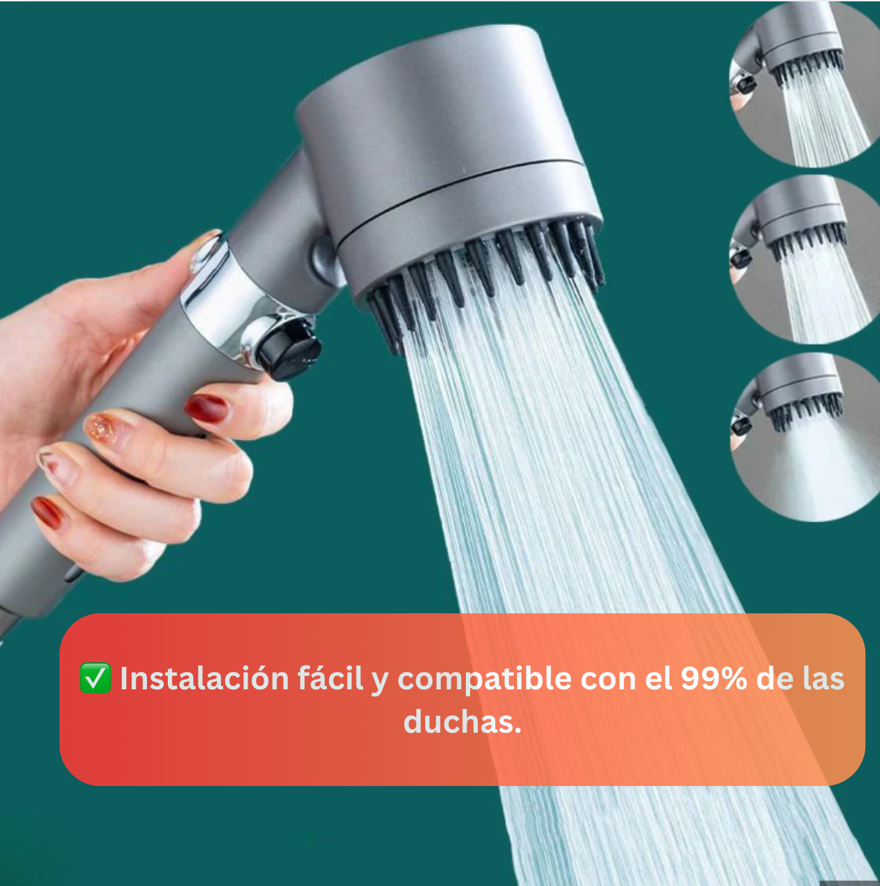 🔥 Cabezal Ducha Masajeadora Spa