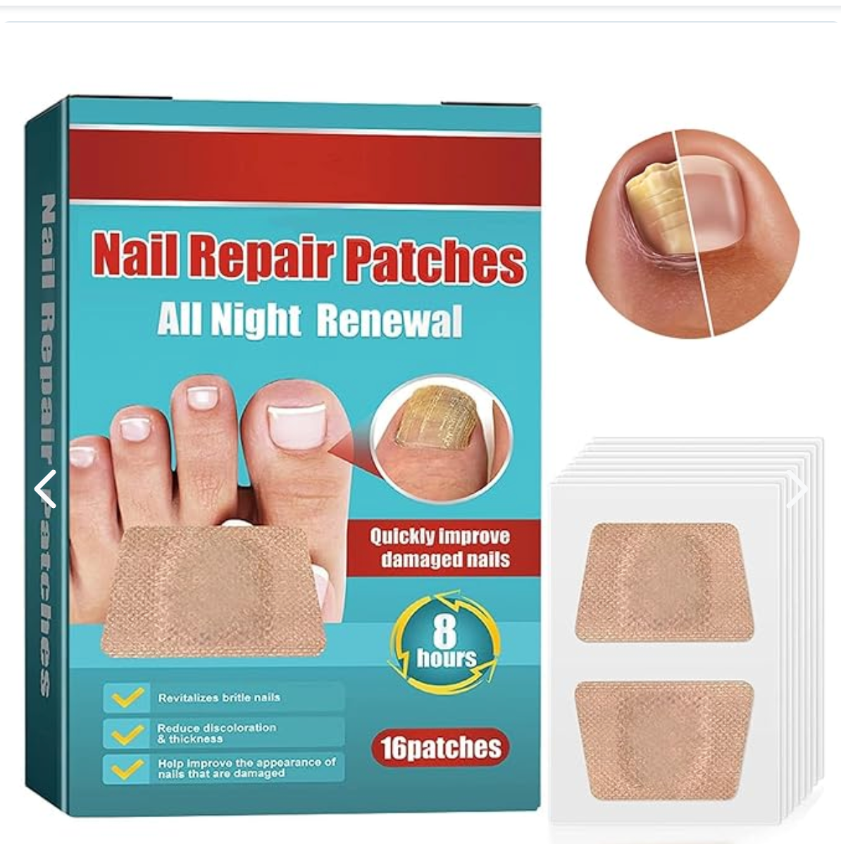 PACK 3 CAJAS PARCHES PARA HONGOS UÑAS