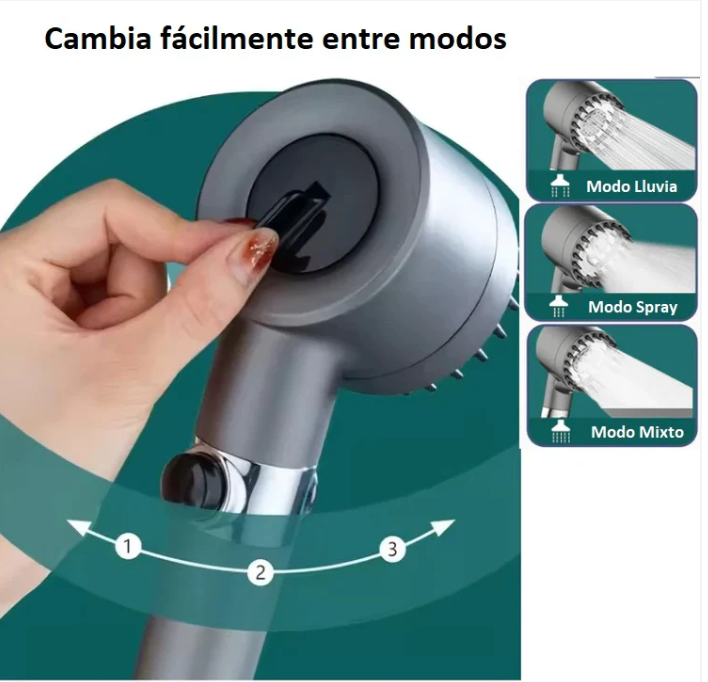 CABEZAL DUCHA ALTA PRESION REGADERA
